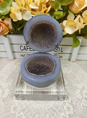 灵蟾晶舍｜天然玛瑙紫水晶聚宝盆玄关摆件招财聚财引贵仁得提升