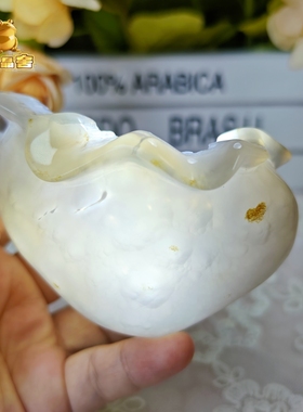 灵蟾晶舍｜钱袋满盈｜天然玛瑙水晶钱袋子摆件招财聚财暴富装饰