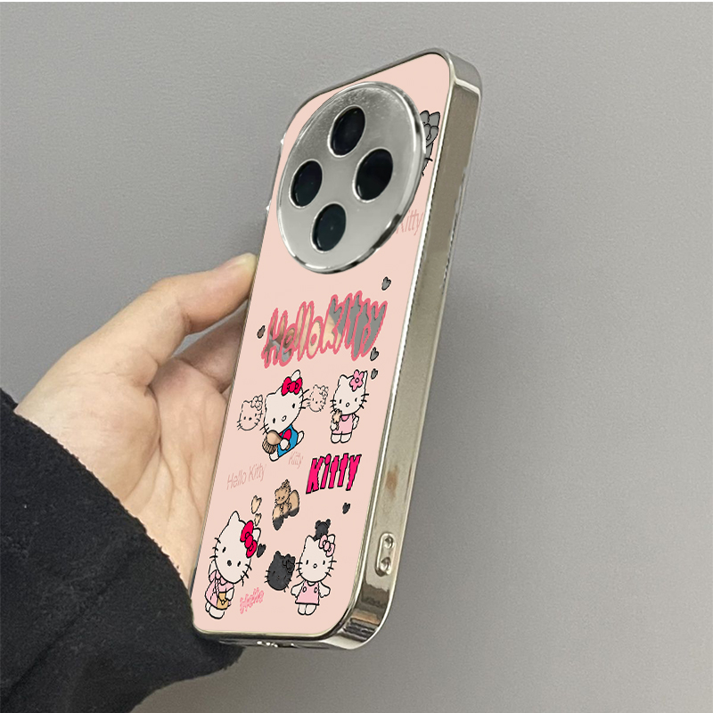 哈喽KT猫适用vivoy200i手机壳y300pro新款y78+镜面y100防摔vivoy53s77e男y76s女款vivoy73s70s情侣y52st1x - 图2