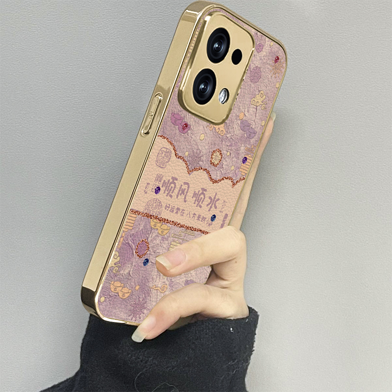 顺风顺水适用opporeno13手机壳reno12新款11oppofindx8x6x7ultra6防摔5k10pro+9男8女款7情侣3k12x套oppok9s - 图1