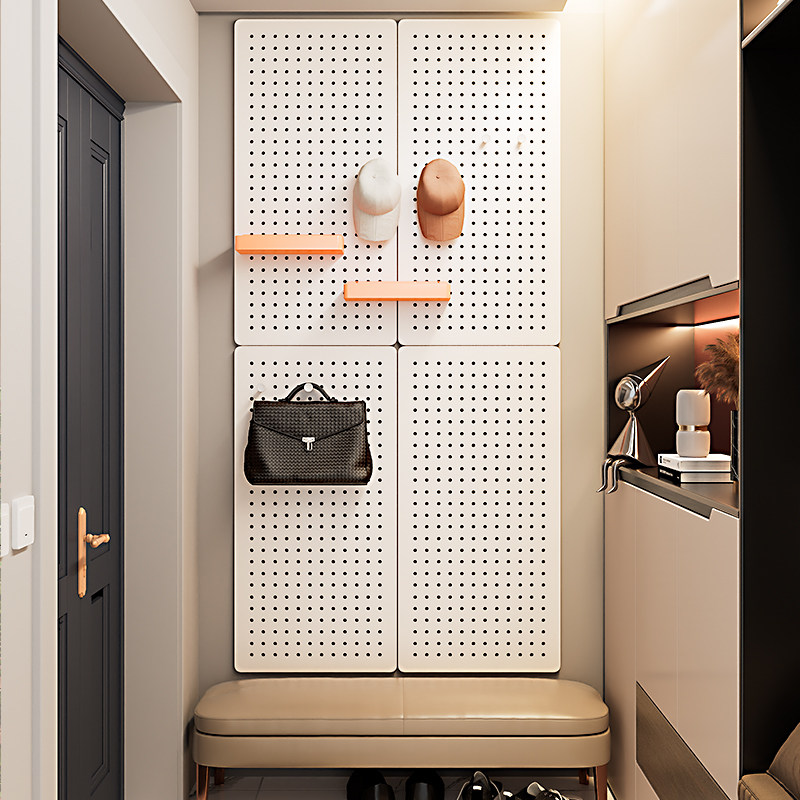洞洞板挂钩进门玄关钥匙置物架入户挂衣钩创意墙面挂衣架墙上壁挂