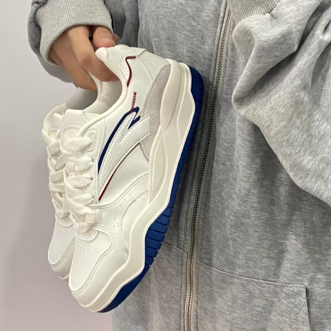 【王一博同款】安踏波浪鞋潮流板鞋男鞋2025新款厚底增高运动鞋 - 图0