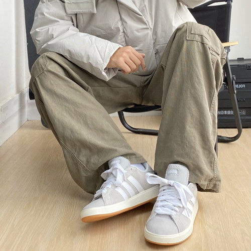 adidas GRAND COURT BASE 00s 阿迪板鞋灰色板鞋低帮 IH6185 - 图0