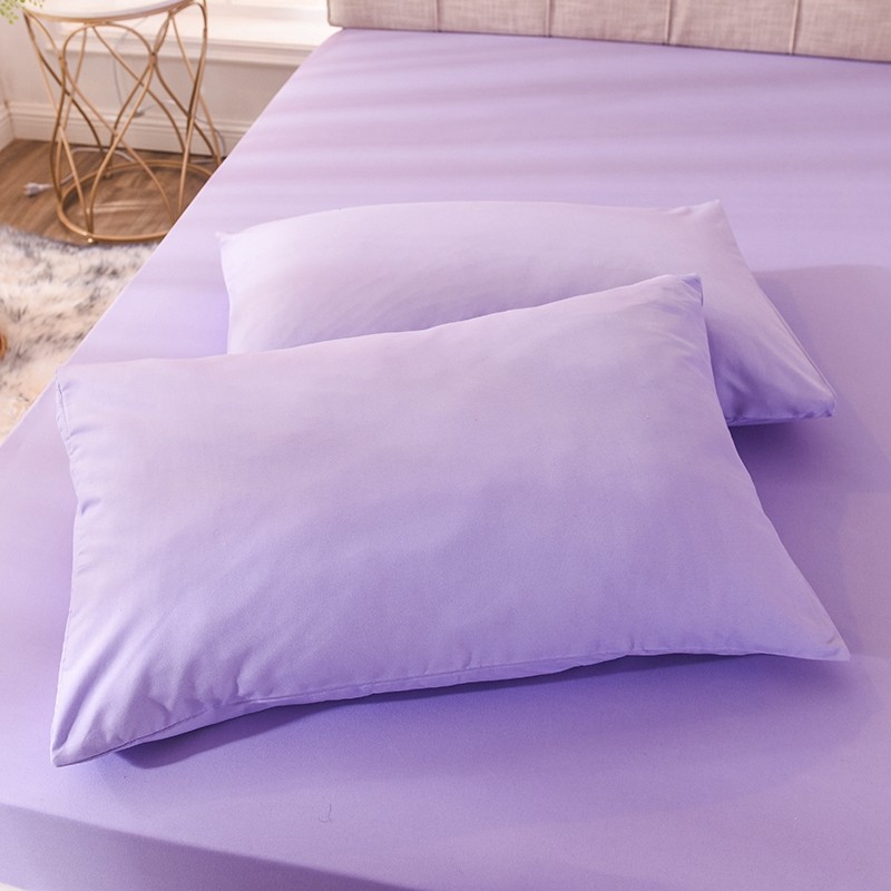 紫色四件套简约北欧现代学生床上3三件套小香风床单床笠款纯色ab,淘宝优惠券,粉丝福利购,淘宝优惠卷