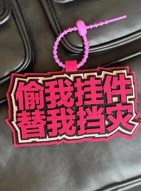 碰我车替挡灾不织布挂件饰