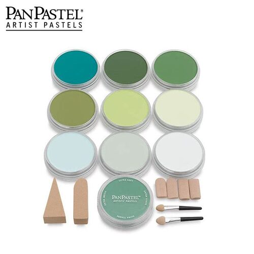 进口美国PanPastel盘色粉饼套装软质艺术家盘粉彩绘画粉盘bjd娃妆5色6色7色10色20色40色80色套装可选 - 图1