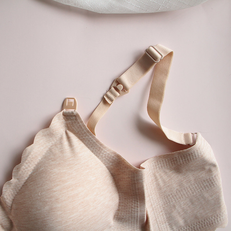 孕妇聚拢防下垂纯棉喂奶大码文胸 五彩孕期哺乳文胸