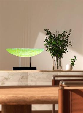 现代轻奢透明树脂雕塑售楼部酒店玄关摆件高级感抽象落地摆件定制