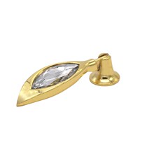 Net Red Single Home Supply Eu Style Fields Glazed Crystal Glass glass water drill A modern brief zinc alloy factory hole hanging pull handle bag