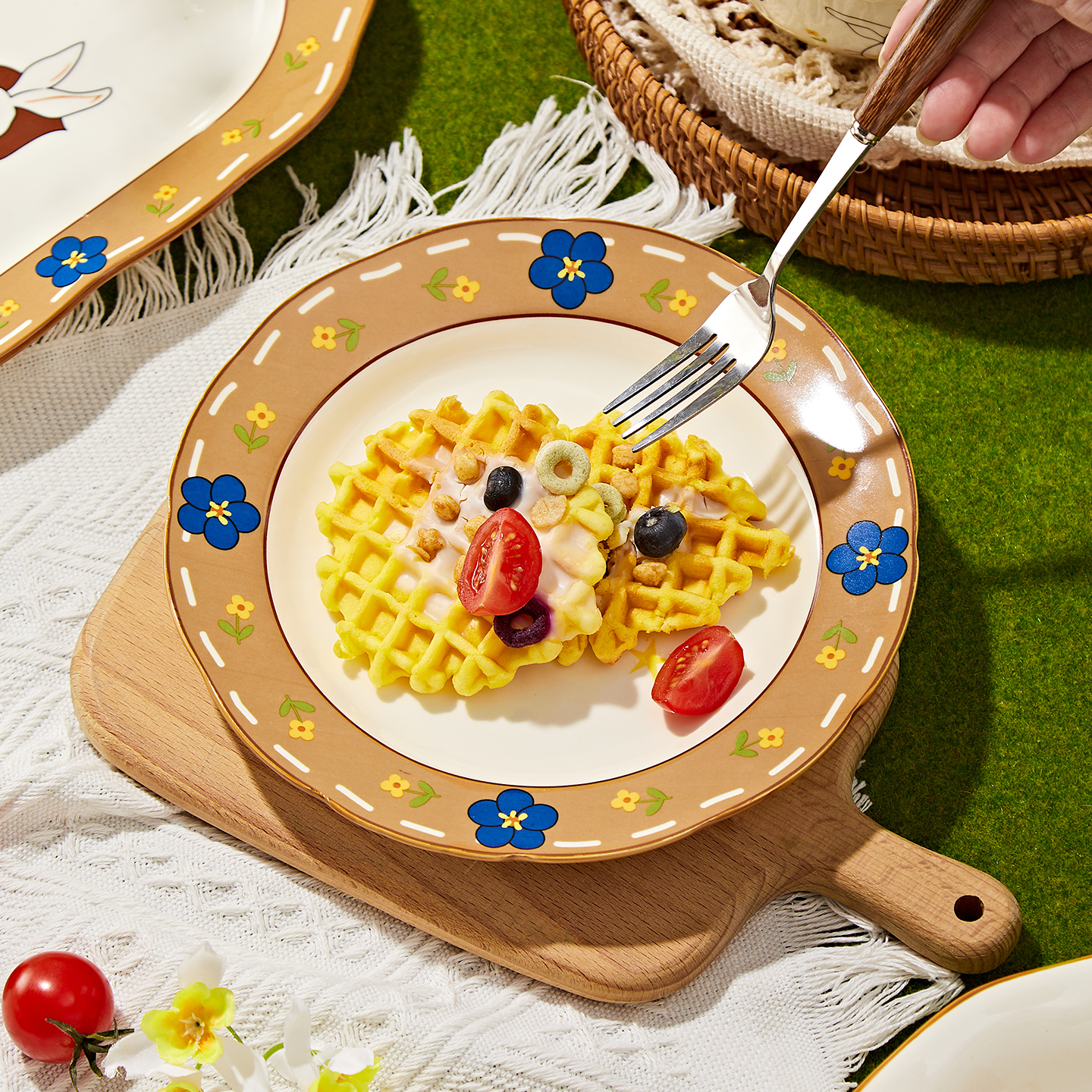 碗筷餐具套装家用2025新款高颜值卡通碗具漂亮的饭碗陶瓷碗米饭碗