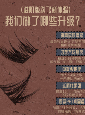 【孤勇者】分段式斜飞假睫毛
