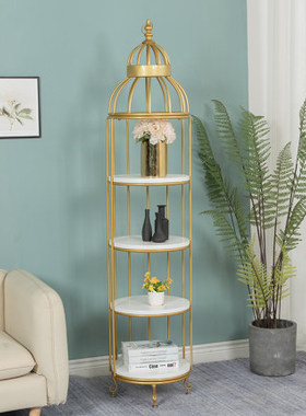 北欧铁艺复古落地鸟笼置物架摆件装饰品创意家居客厅房间大型摆设