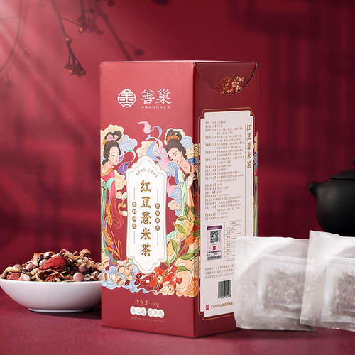 善巢红豆薏米茶芡实赤小豆薏仁大麦养生花茶官方旗舰店正品三伏天 - 图0