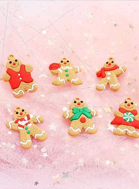 Gingerbread Man Christmas Tree Hanging Wind Chime Bird Angel