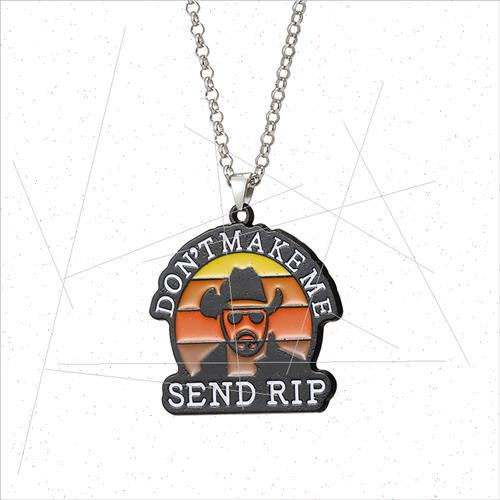 Americana Yellowstone Keychain Letter DONT MAKE ME SEND RIP - 图0