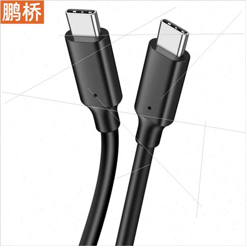 Type-C data cable C male to C male 3A60W5 core 10 core hard-图1