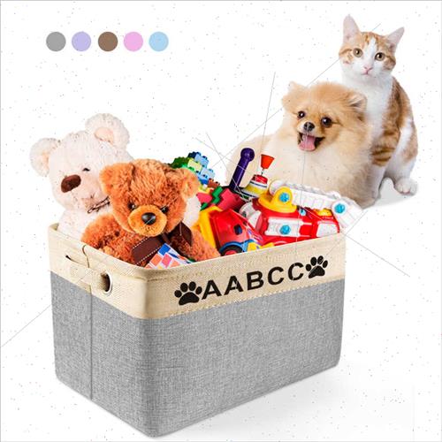 Foldable toy storage basket imation cotton linen storage bas - 图2