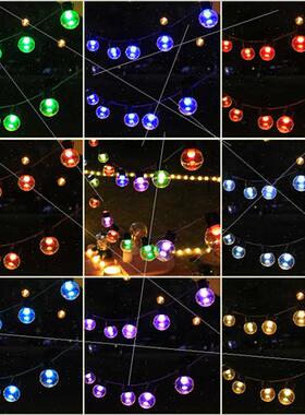 Outdoor Colorful Camping ghts String Camping Tent Romantic A