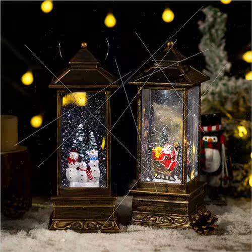 Christmas decorations water globe lights wind lights automat - 图2