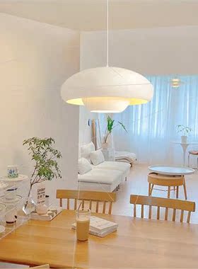 Japanese dining room chandelier modern simple cream wind din