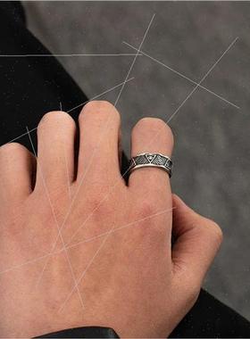 God eye ring men nd niche retro index finger middle finger s