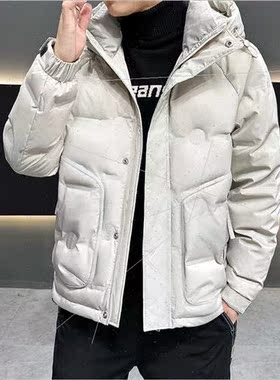 Hat paragraph down jacket men winter new nd high-end light s