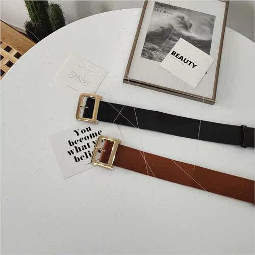 Women buckle waist seal pin buckle wide belt belt tie plasti - 图1