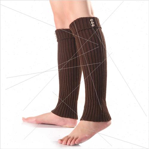 2020 Women Warm Stacked Kn Ankle Covers  Stripe Flap 3 Small - 图0