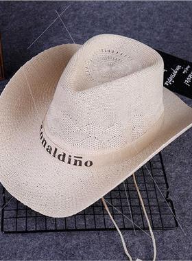 Outdoor straw hat men sun hat western cowboy straw hat men s