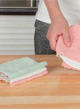 Lazy rags kchen dish towel absorbent cleaning cloth double-s
