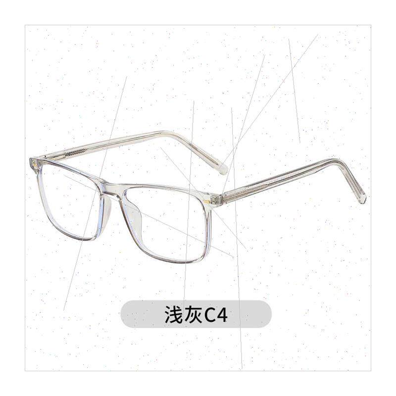 new TR90 flat glasses square frame can be equipped myopia gl - 图3