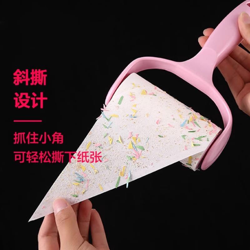 粘毛器可撕式滚筒除毛滚毛器家用衣服滚刷衣物去毛沾毛刷替换卷纸 - 图1