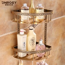 Antique Bathroom Triangle Basket Wall Corner Makeup Room Wall-mounted Double Corner Shelve EUROSTYLE SPACE ALUMINUM CORNER BASKET