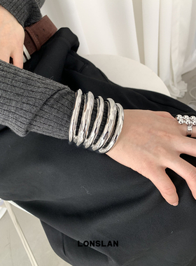LONSLANACC金属宽版重工手镯