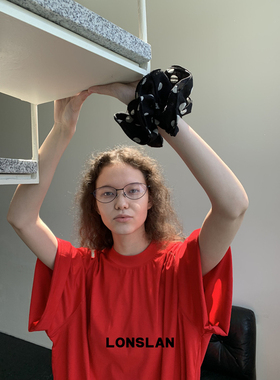 LONSLAN ACC 2025ss简约金属边框小猫眼眼镜凹造型平光镜百搭