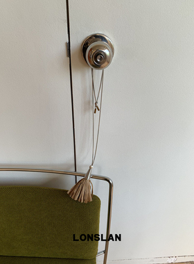 LONSLAN ACC 26早秋 设计感波西米亚风拉菲草高级感流苏项链