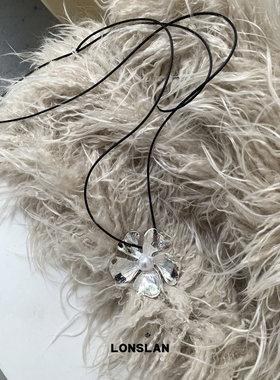 LONSLANACC花朵INS感吊坠项链