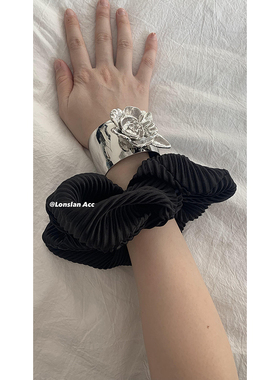 LONSLANACC复古雕刻玫瑰花手镯