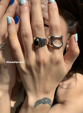 LONSLANACC大镂空宽版小众戒指