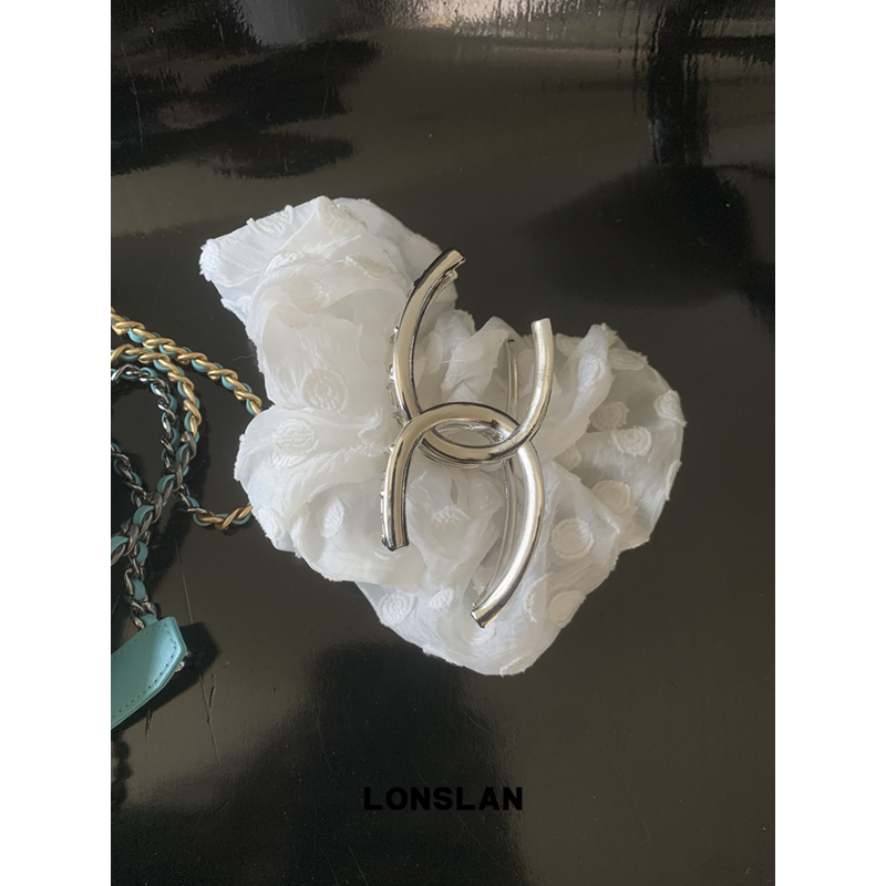 LONSLAN ACC 2025ss个性异形金属气质鲨鱼夹百搭发卡 - 图0