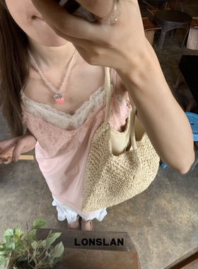 LONSLAN ACC 春夏绝美设计感可爱草莓吊坠百搭项链叠戴锁骨链