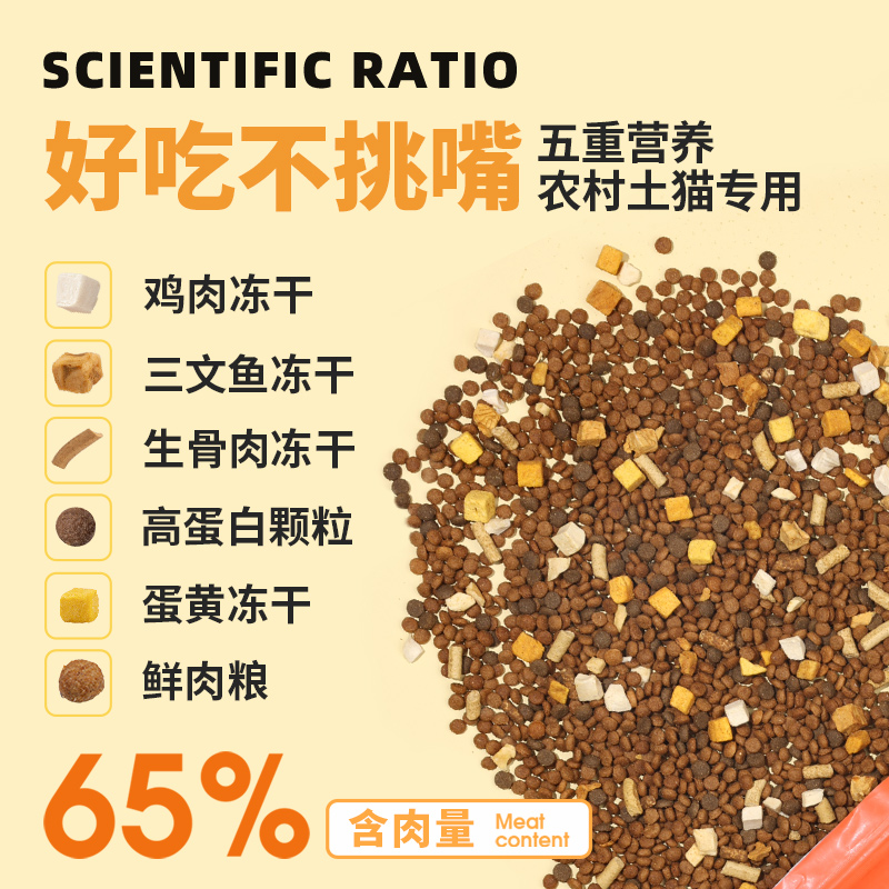 农村土猫猫粮10斤装经济实惠装成猫幼猫全价增肥发腮营养专用20kg-图1