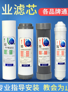 蓝珍珠沁园云之星家用A1A2净水器10寸通用滤芯五级套装汇通RO膜