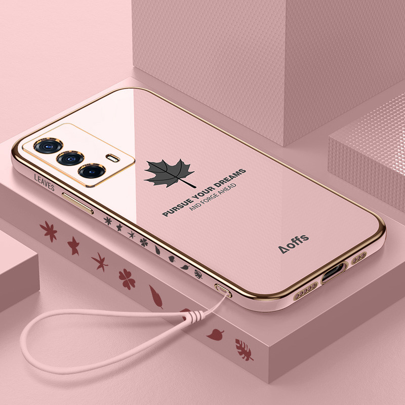 Suitable for vivo new straight edge simple mobile phone case with film delivery