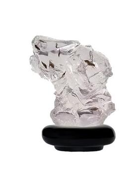 现代透明石头树脂雕塑桌面摆件客厅样板房酒店玄关软装饰工艺礼品