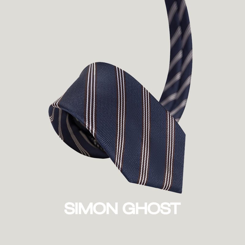 SIMON GHOST 领带男正装休闲商务手打西装结婚新郎百搭领带礼盒装