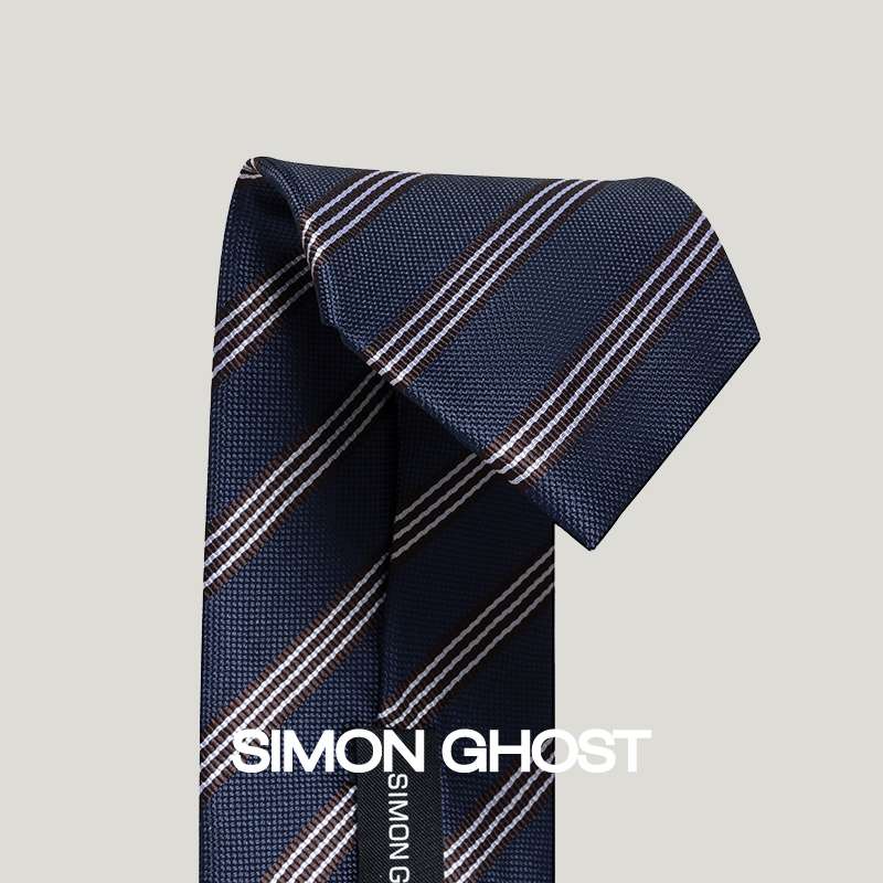 SIMON GHOST 领带男正装休闲商务手打西装结婚新郎百搭领带礼盒装