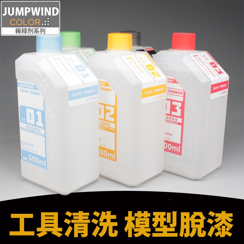 天易模型 匠域模型油漆 CT01~CT08 稀释剂 洗笔/脱漆液 清洗500ml - 图2