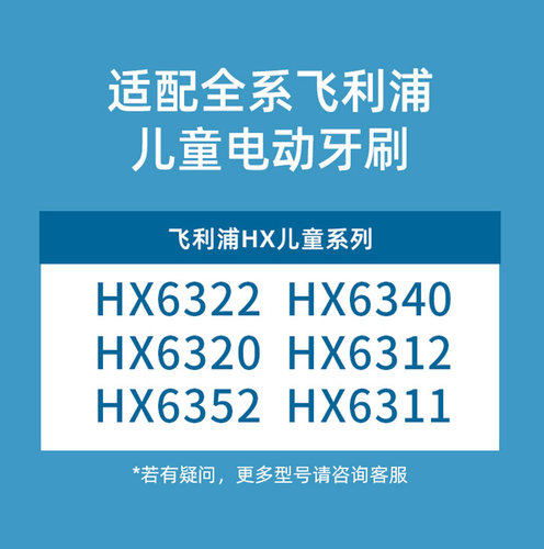 BKIT适用飞利浦儿童电动牙刷头莎莉鸡替换hx6340/6322/6312/2472 - 图1