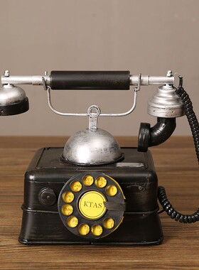 速发复古机桌面小摆室客厅办公件轻奢风酒柜家居装饰品拍照道具